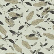 Pattern designs The image features a green background adorned with a vibrant pattern of large leaves. The leaves are depicted in various shades of green and beige, creating a visually striking and detailed design. This fabric pattern highlights the intricate beauty of nature, showcasing the diversity of leaf shapes and colors
